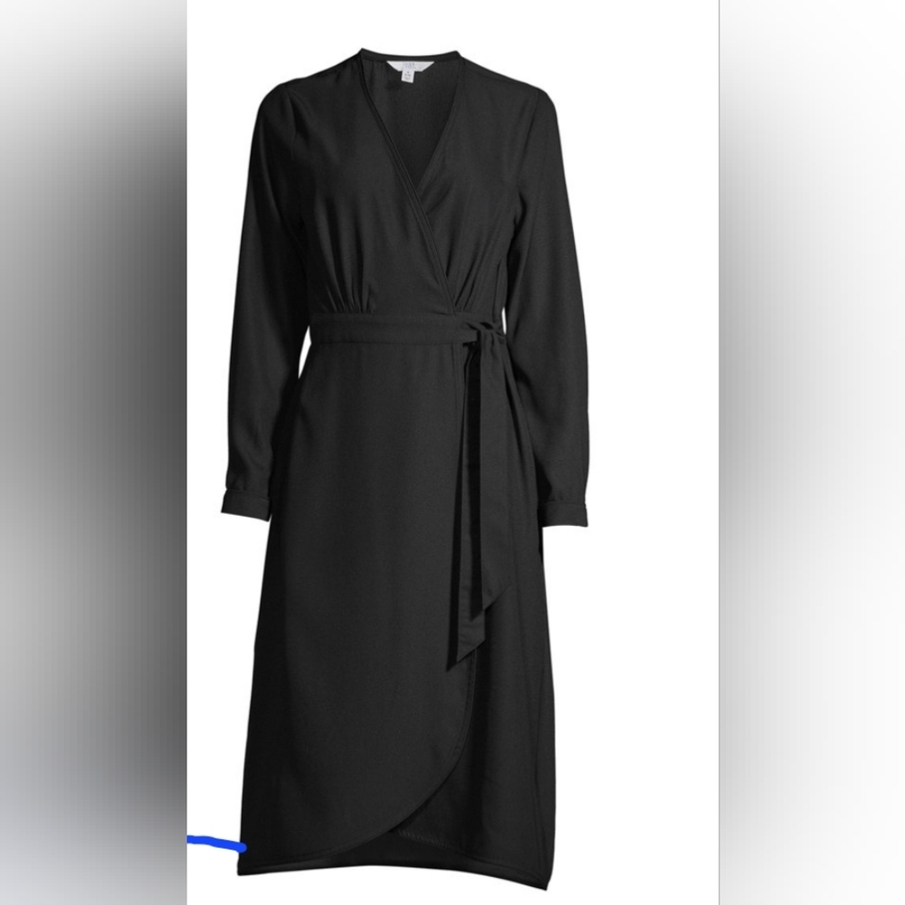 Time & True Midi wrap dress